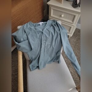 Athleta Blue/Grey Henley
